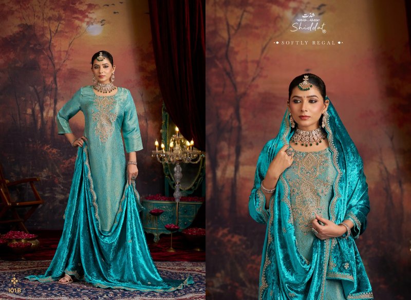 Mehrun By Shiddat Viscose Ziraff Silk Salwar kameez